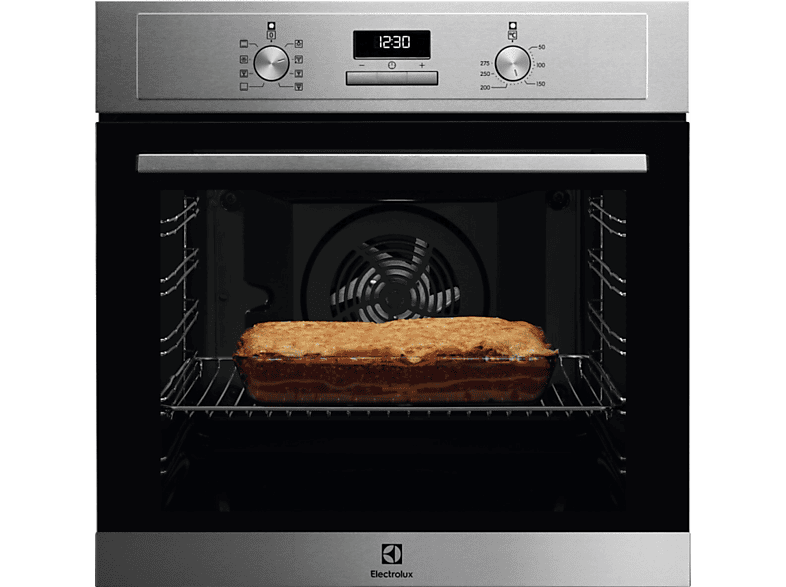 Horno - Electrolux EOH3H54X, Multifunción, Limpieza por agua, 72 l, Display LED, 60 cm, Inox
