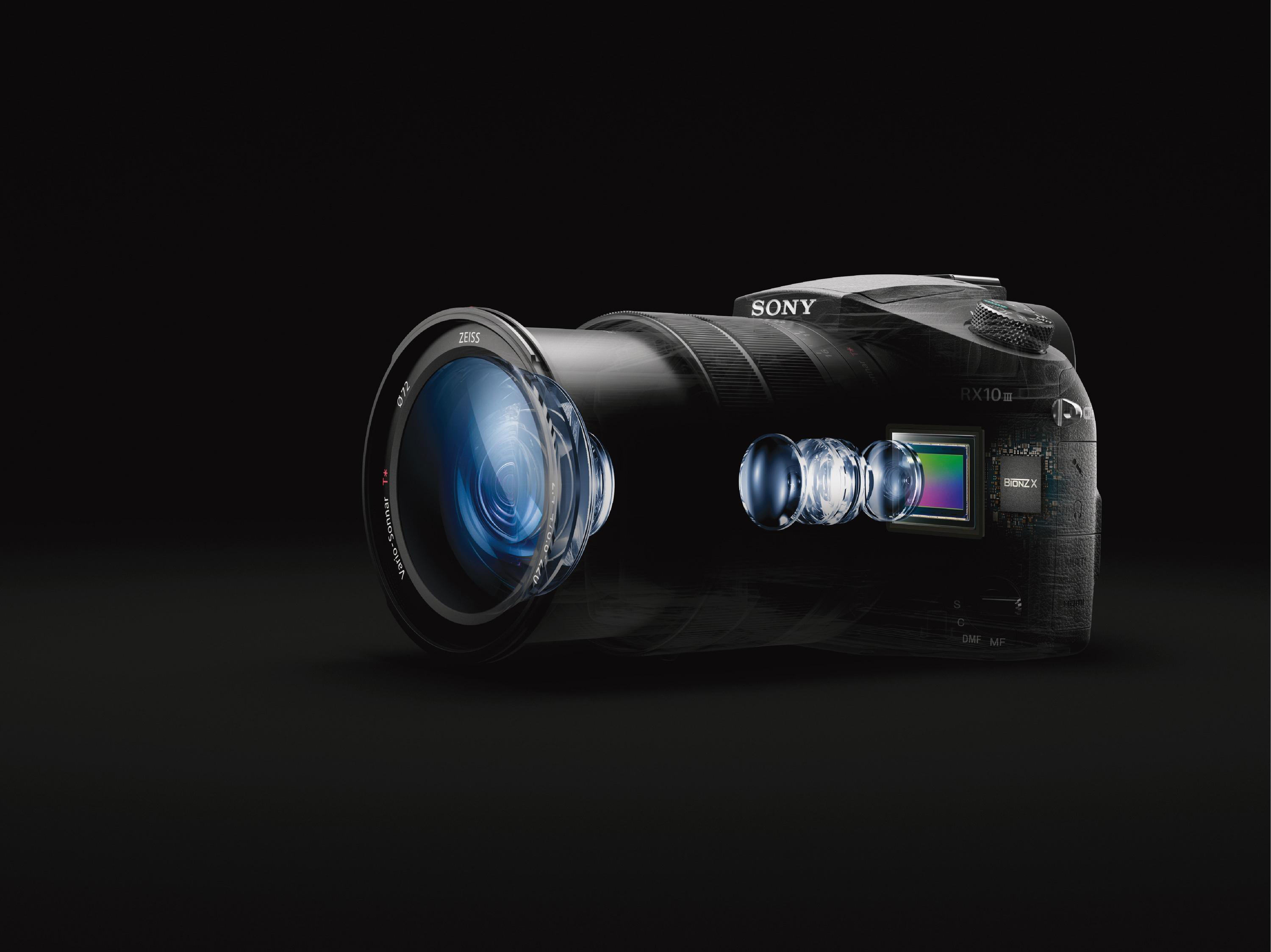 SONY Cyber-shot DSC-RX10 M3 Zeiss NFC Bridgekamera Schwarz, 25x opt. Zoom, TFT-LCD, Xtra Fine, WLAN