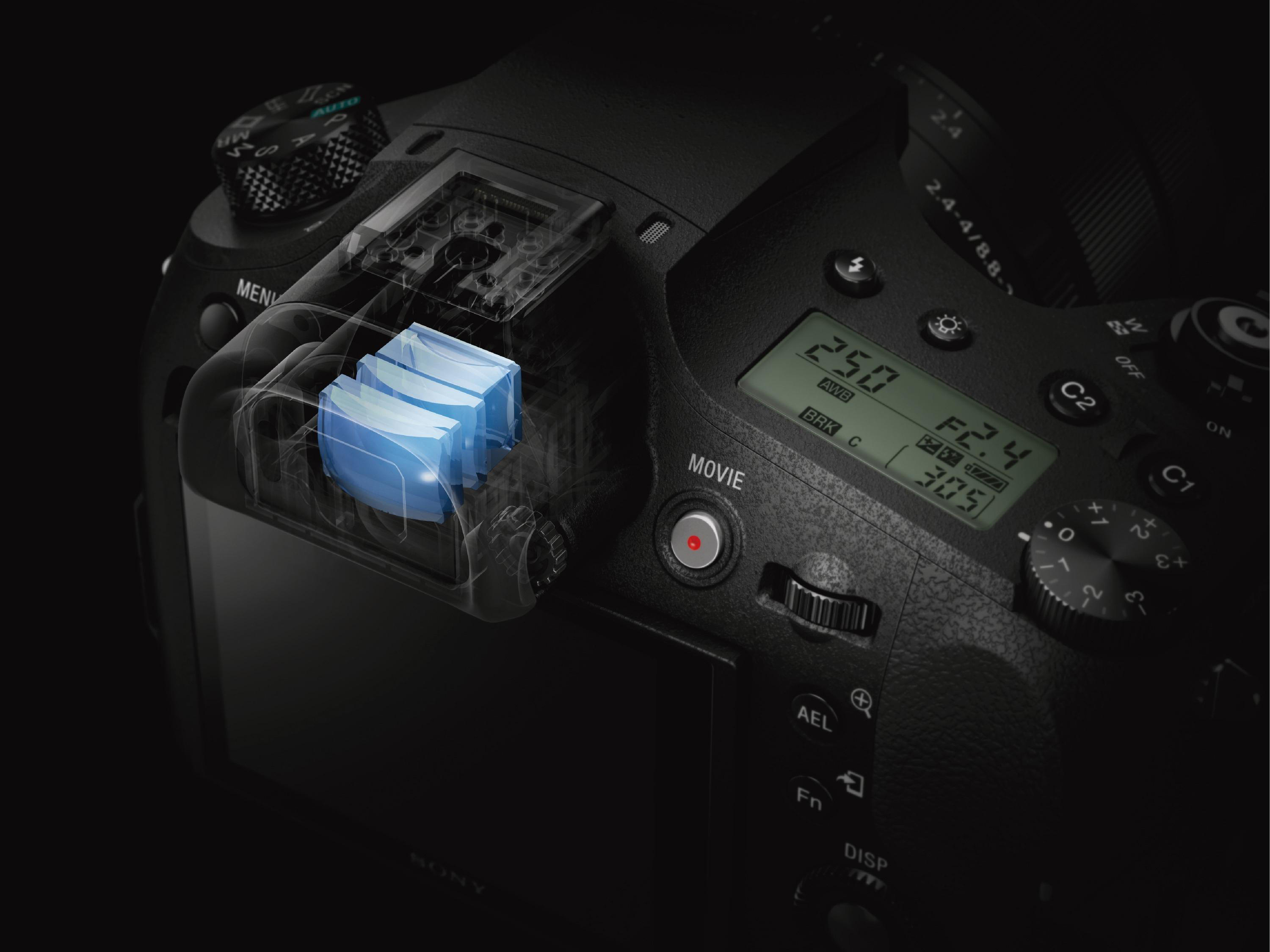 SONY Cyber-shot WLAN , opt. M3 Xtra Bridgekamera 25x TFT-LCD, NFC Fine, Zoom, DSC-RX10 Zeiss Schwarz