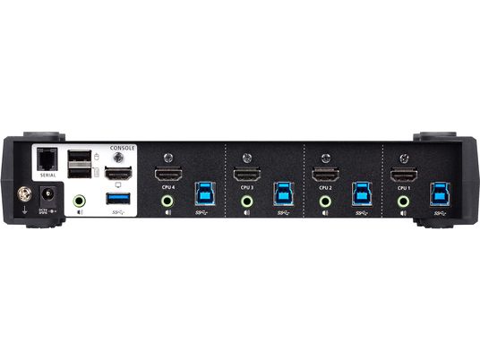 ATEN CS1824 - Switch con Modalità mixer audio (Nero)