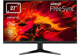 ACER Nitro QG271 - Moniteur gaming, 27 ", Full-HD, 75 Hz, Noir