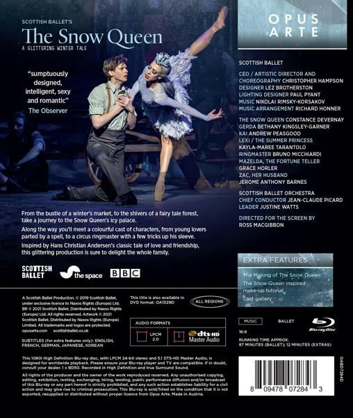 Devernay/Kingsley-Garner/Picard/Scottish Ballet O. - The Snow Queen  - (Blu-ray)