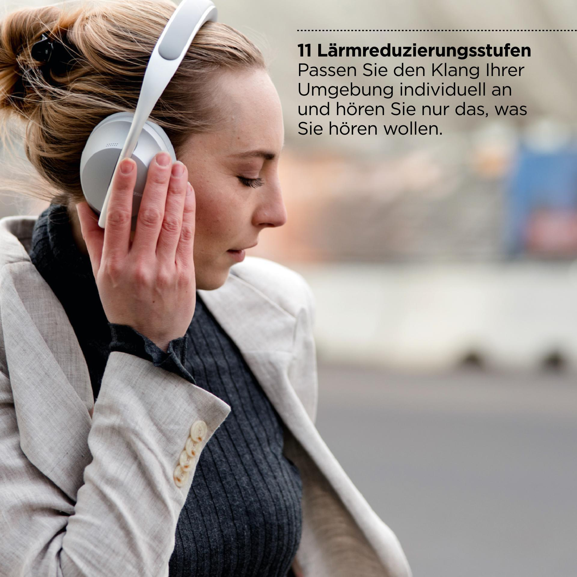 Ladeetui inkl. Bluetooth Noise-Cancelling, kabellose BOSE Headphones 700 Schwarz Over-ear Kopfhörer