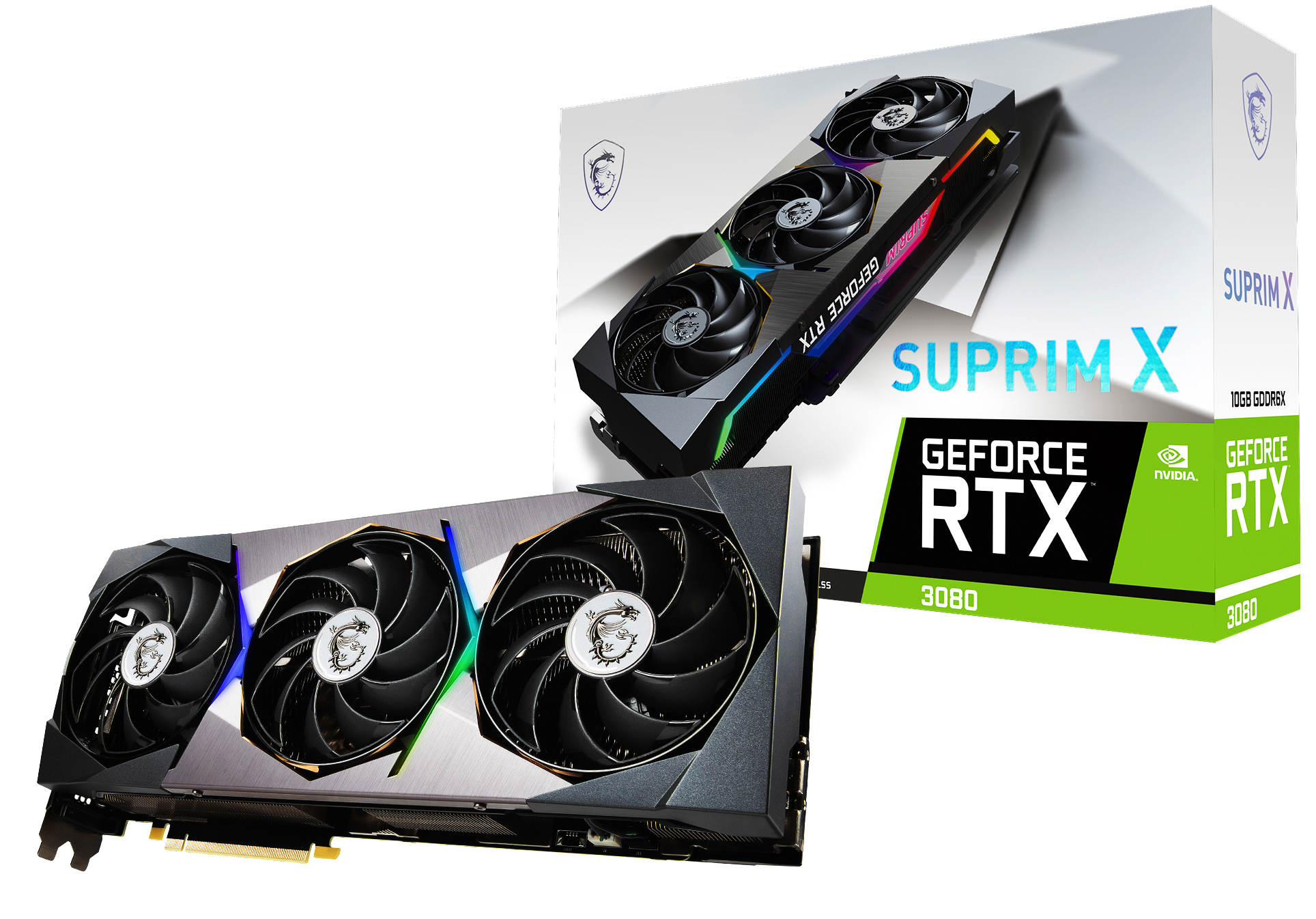MSI GeForce RTX™ 3080 SUPRIM X 10G (V389-006R) (NVIDIA, Grafikkarte)
