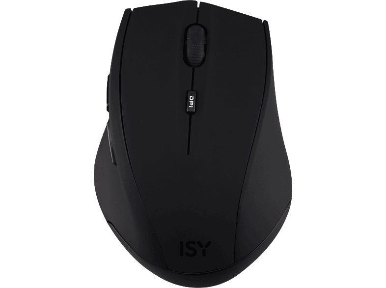 ISY Maus IMW-3100, kabellos, 1600dpi, USB, Schwarz