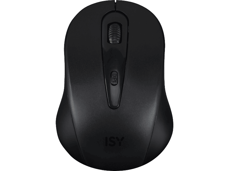 ISY Maus IMW-502, kabellos, 1600dpi, USB, Schwarz