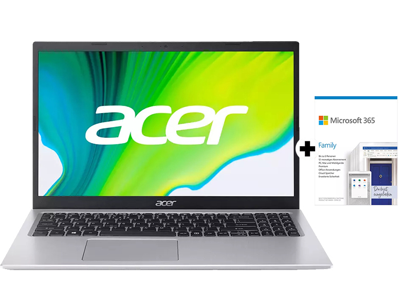 ACER Aspire 5 (A515-56-511A) Tastaturbeleuchtung - 15,6 Zoll i5-1135G7 - 16 GB - 1 TB - Intel® Iris® Xᵉ - Windows 10 Home (64 Bit)
