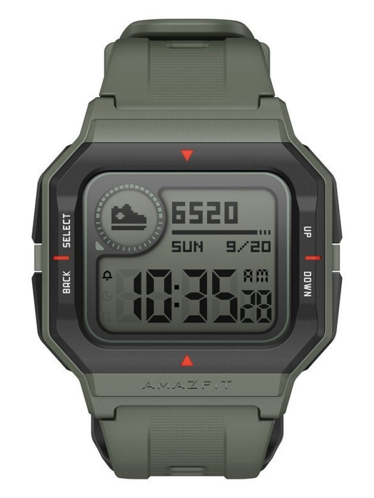 Reloj deportivo - Amazfit NEO, 1.2'', Pulsómetro, Sumergible, Seguimiento actividad, Verde