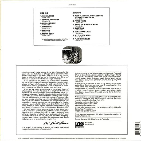 (Vinyl) John - - Prine JOHN PRINE