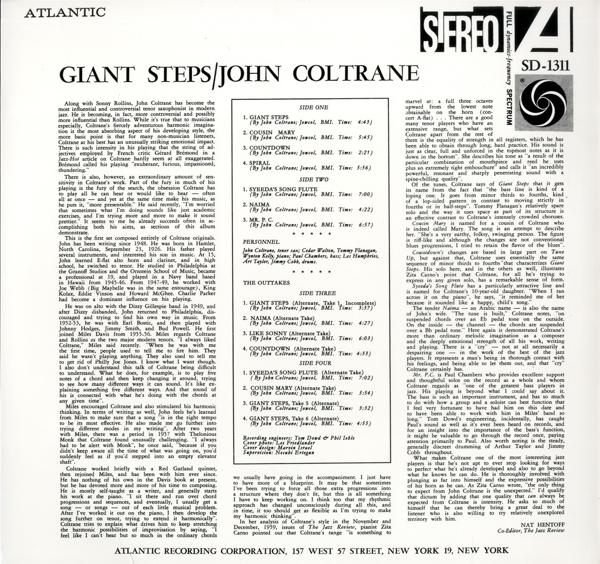 John Coltrane - GIANT STEPS (60TH ANNIVERSARY EDITION)  - (Vinyl)