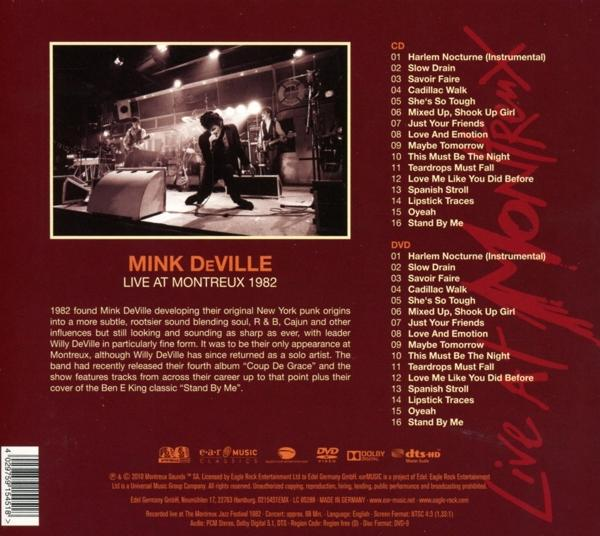 Mink Deville - Live Video) (CD DVD 1982 - + At Montreux