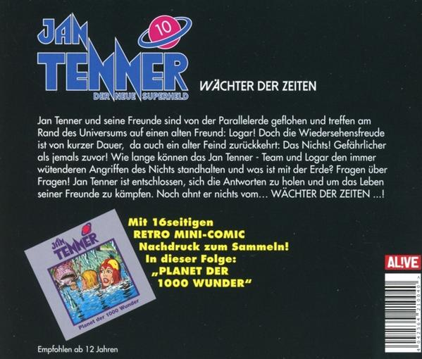 Comic-Rückseite. Text auf Deutsch. Titel: Jan Tenner.