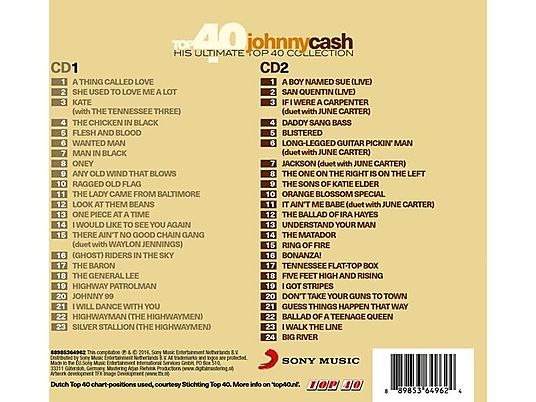 Top 40 - Johnny Cash CD