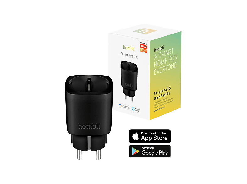 Hombli Smarte Steckdose HBSS-0100, Schwarz — Foto 2 von 5