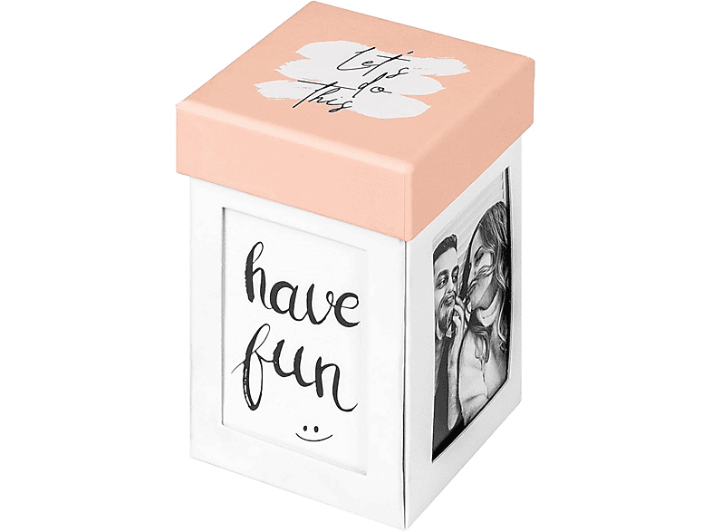 Walther Fotogeschenkbox Surprise, Explosionsbox für Instax-Bilder, Papier, Weiß