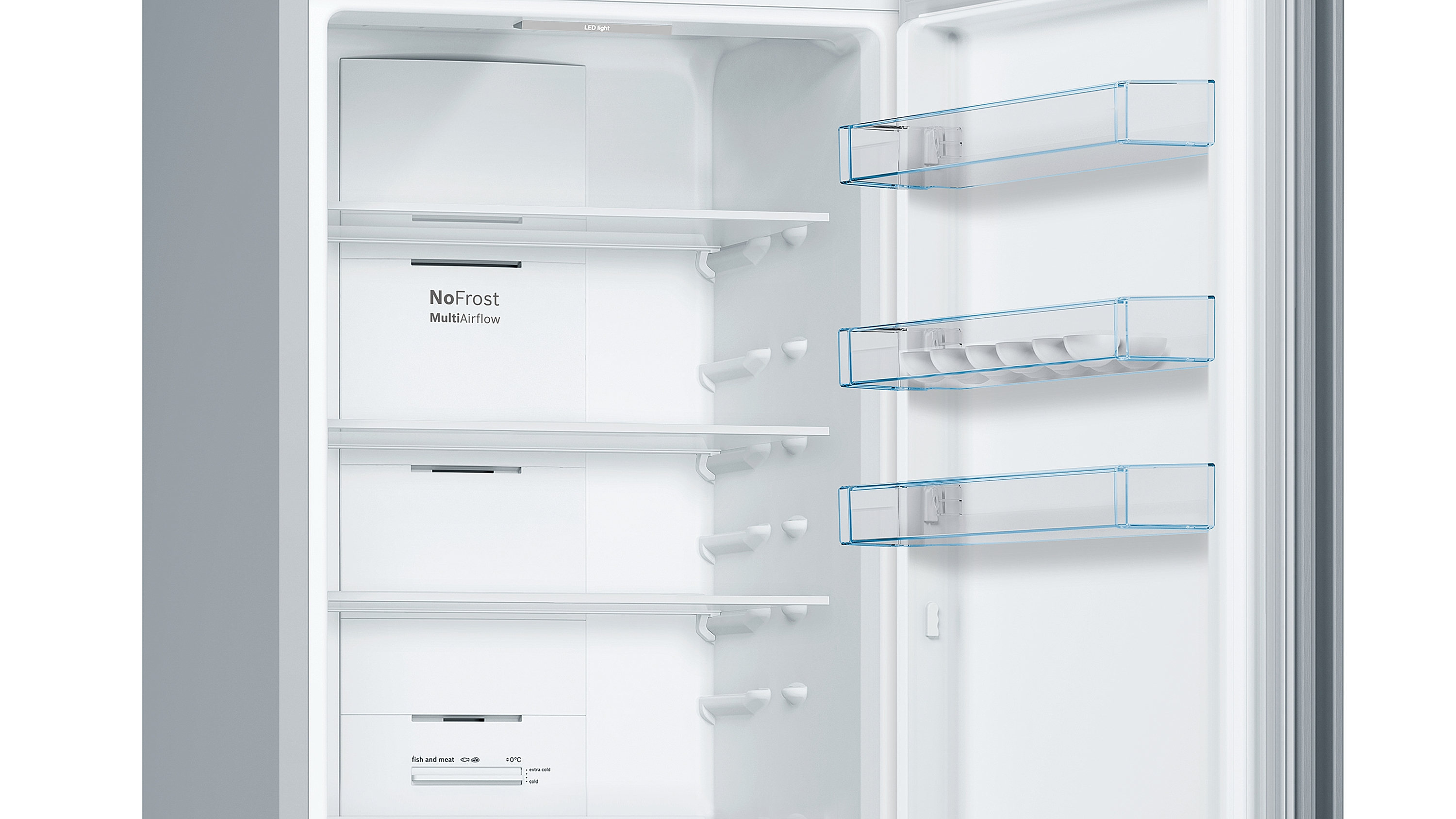 BOSCH KGN 392 IDA Serie 4 Kühlgefrierkombination (D, 400 l, 2030 mm hoch, Edelstahl/Chrome-Inox Metallic)