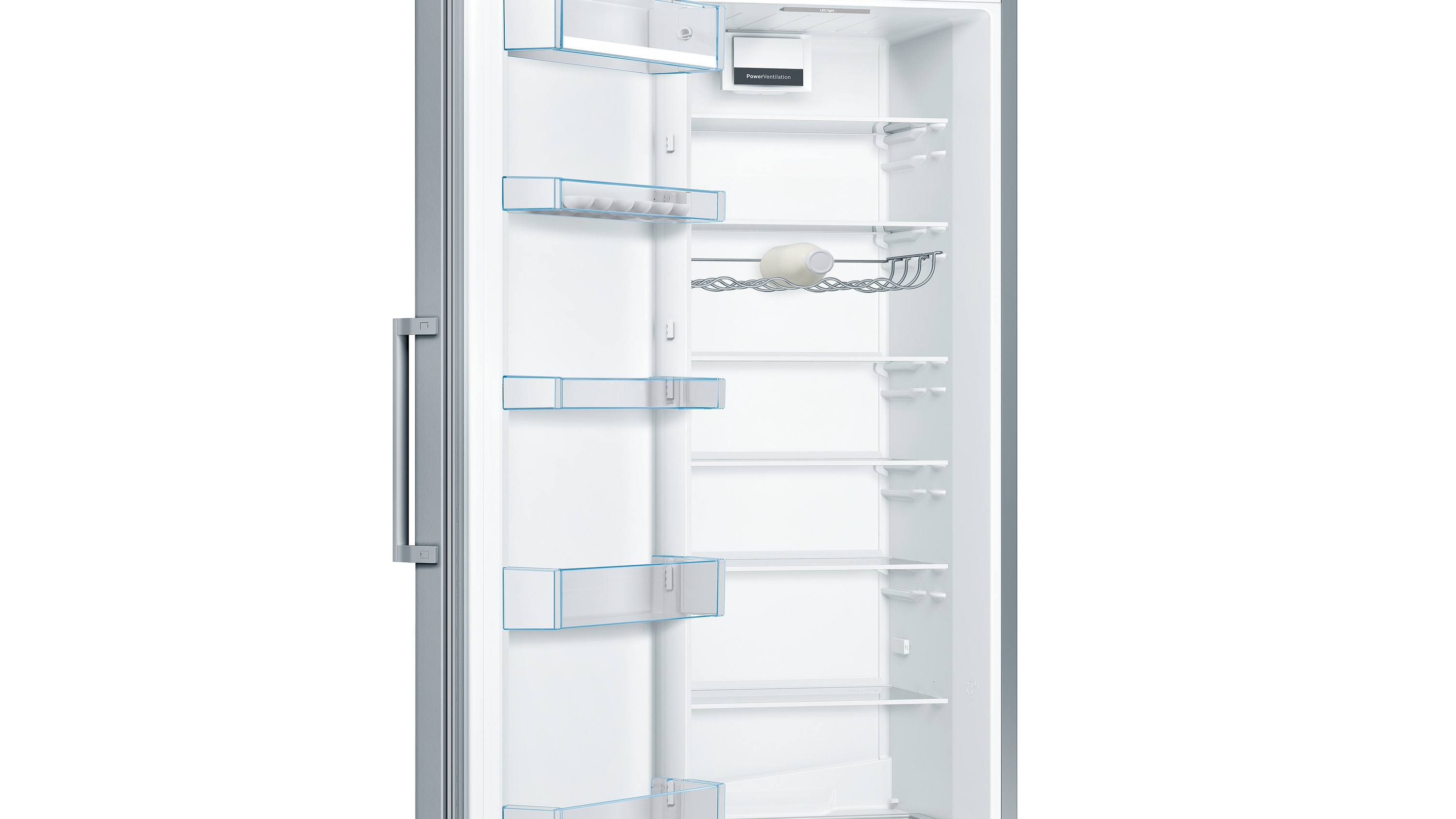 BOSCH KSV36VLEP Serie 4 Kühlschrank (348 l, E, 1860 mm hoch, Inox-look)
