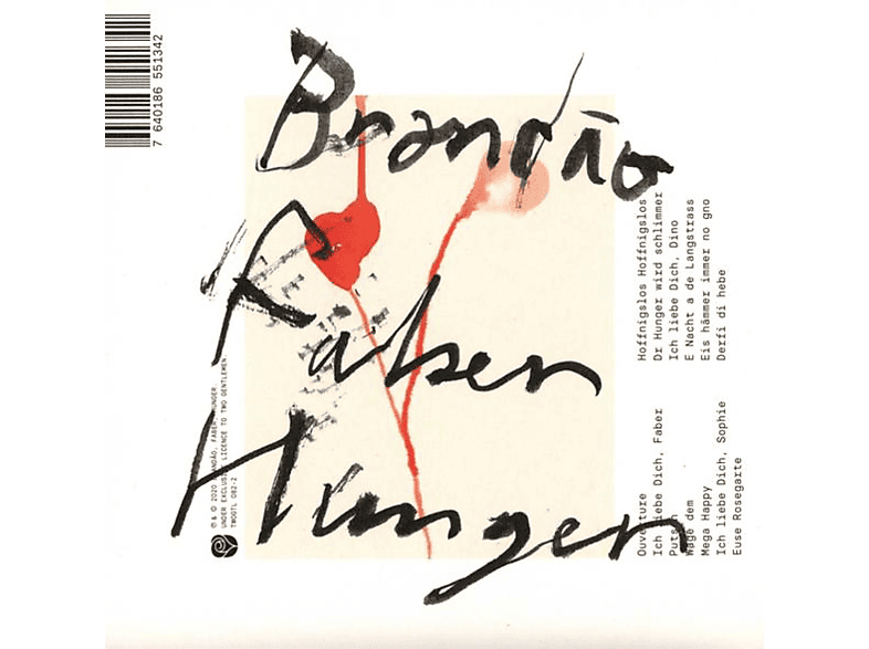 Thumbnail - Brandao Faber Hunger - Ich Liebe Dich (CD)