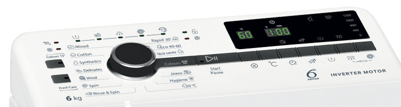 WHIRLPOOL TDLRB 6241BS EU/N Felültöltős mosógép, 6.Érzék szenzortechnológia, inverter motor 10 év garanciával