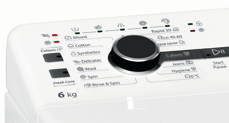 WHIRLPOOL TDLRB 6242BS EU/N Felültöltős mosógép, 6.Érzék technológia, halk DirectDrive motor 20 év garanciával