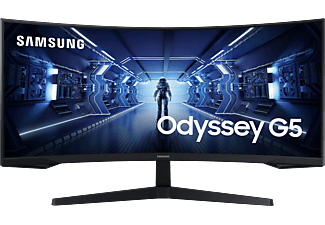 SAMSUNG Odyssey G5 LC34G55TWWU - Gaming monitor, 34 ", UWQHD, 165 Hz, Nero