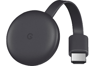 GOOGLE Chromecast 3 (DE) - Mediaplayer (Schwarz)