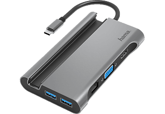 HAMA 00200102 USB-C-Hub Connect2Mobile, Multiport, LAN / Ethernet, 7 Ports