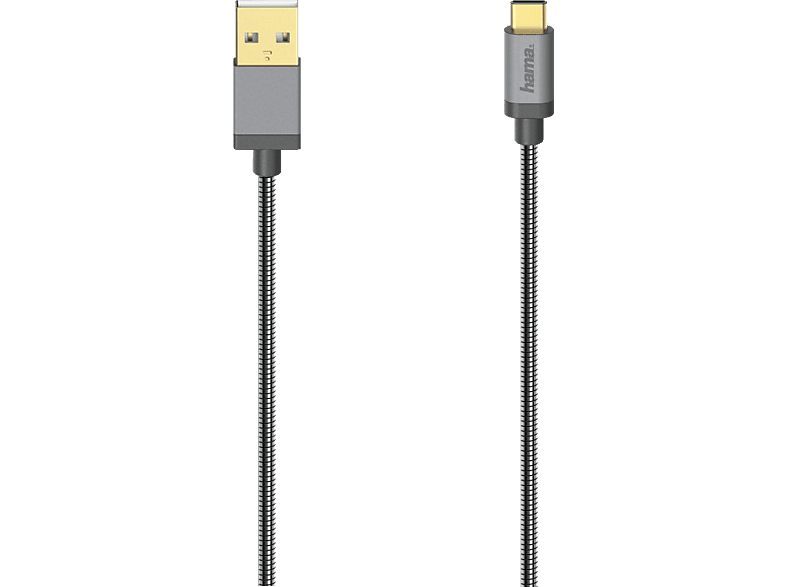 HAMA USBCKabel, USB 2.0, 480 Mbit/s, Metall, 0,75 m online