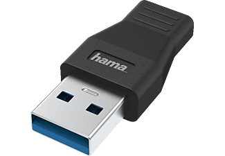 HAMA USB-Adapter, USB-A-Stecker - USB-C-Buchse, USB 3.2 Gen1, 5 Gbit / s