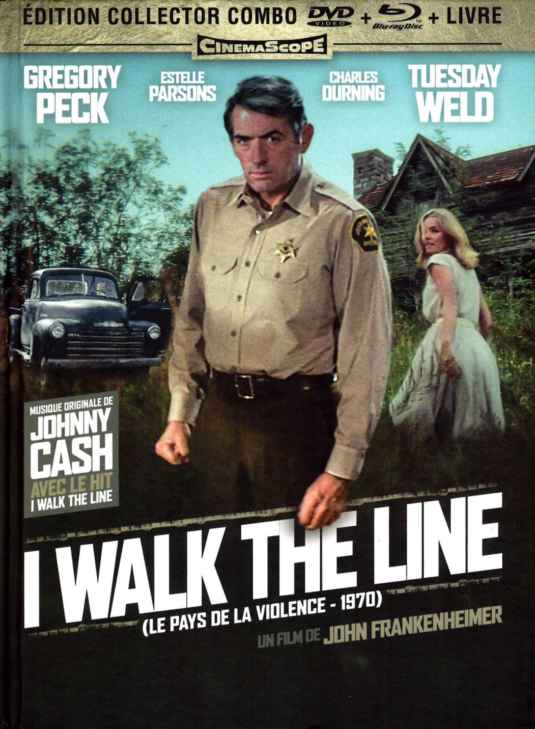 Affiche du film 'I Walk the Line'. Gregory Peck et d'autres acteurs sont présents.