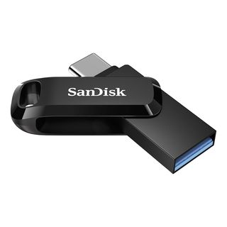 SANDISK Ultra® Dual Drive Go - USB Stick  (128 GB, Schwarz)