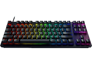 RAZER Huntsman Tournament Edition - Clavier Gaming, Filaire, QWERTY, Opto-Mechanical, Razer Linear Optical Switch (Red), Noir