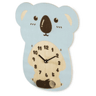 Kinder-Wanduhr "Koala", geräuscharm, Holz