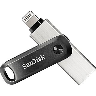 SANDISK iXpand Go - Clé USB   (64 GB, Noir/Argent)