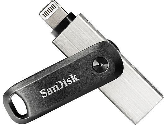 SANDISK iXpand Go - Chiavetta USB  (64 GB, Nero/Argento)