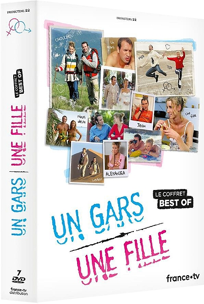 Coffret DVD avec plusieurs images d'un homme et d'une femme.