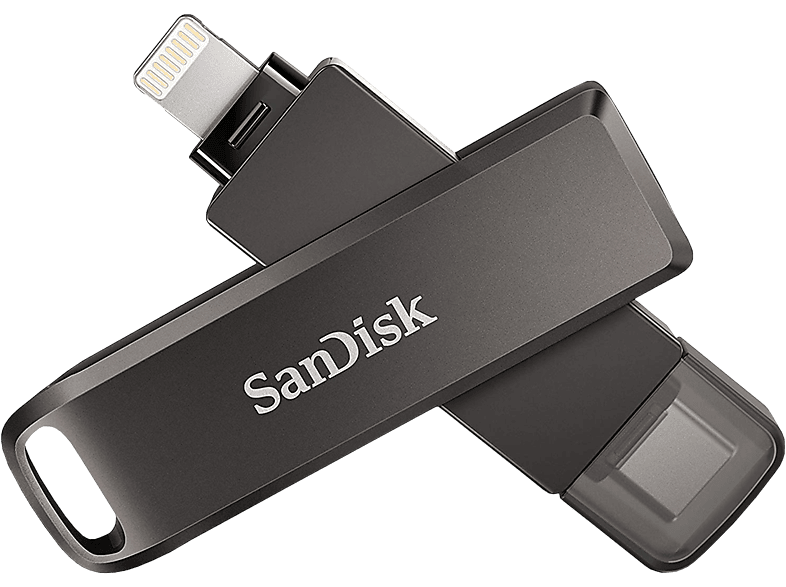 SANDISK iXpand Luxe - USB Stick (128 GB, Schwarz)