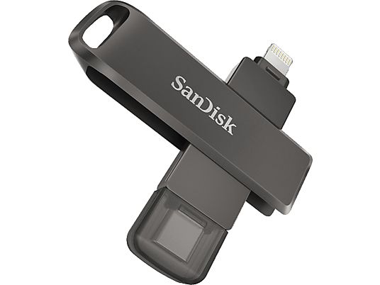 SANDISK iXpand Luxe - USB Stick  (256 GB, Schwarz)