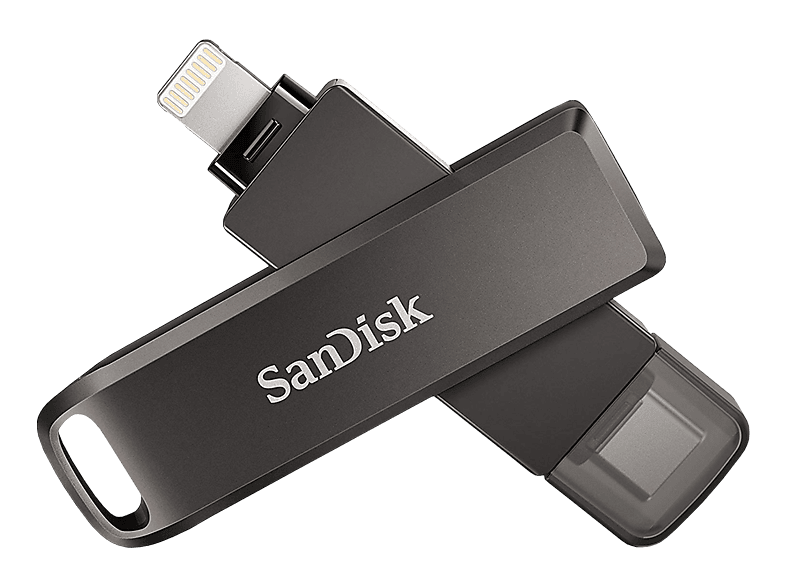 SANDISK iXpand Luxe - USB Stick (64 GB, Schwarz)