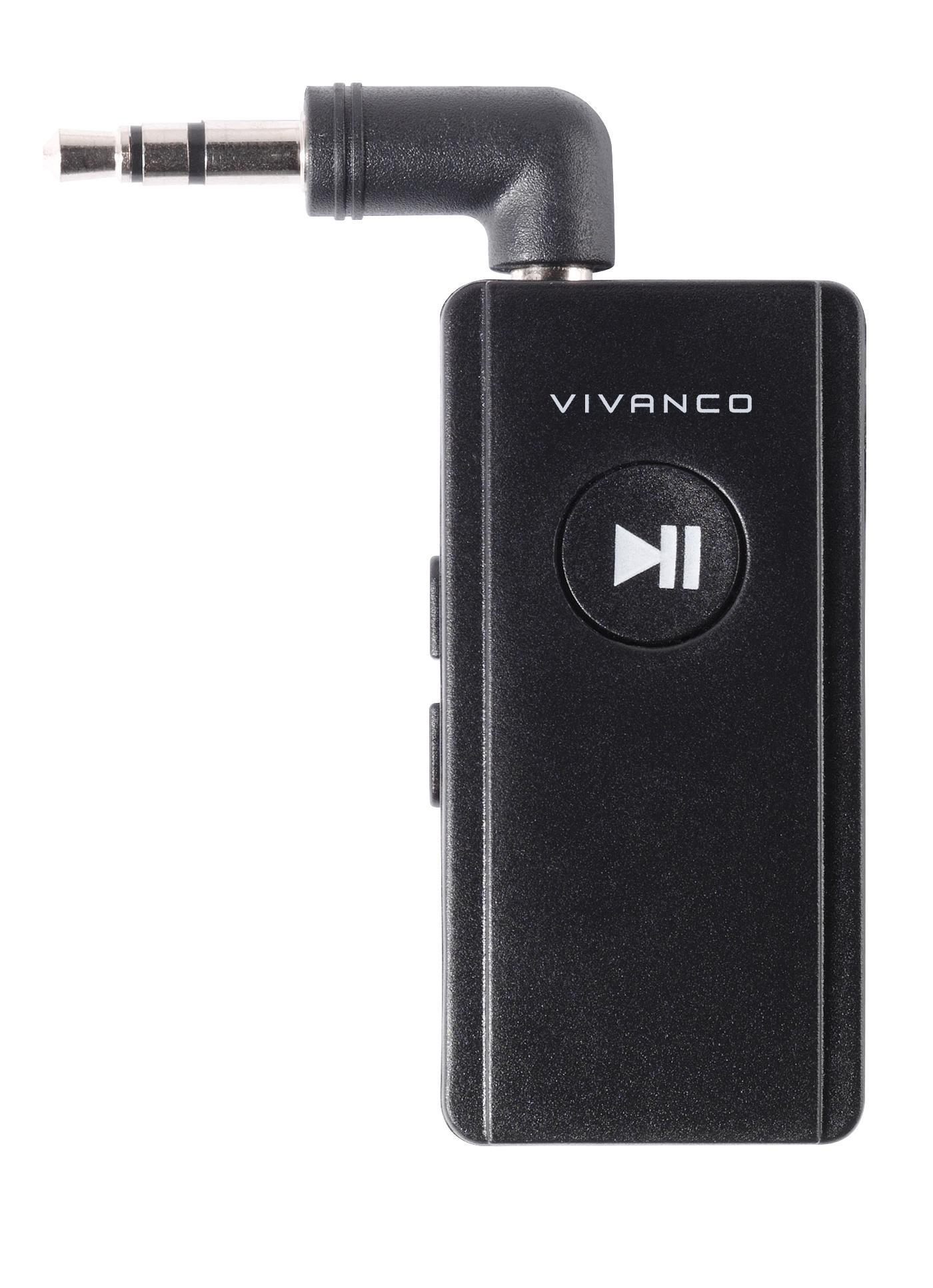 AUX Schwarz Bluetooth® Empfänger Adapter VIVANCO Audio