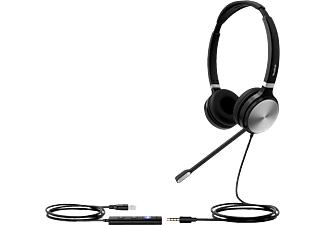 YEALINK UH36D - Casque (On-ear, Noir/Argent)