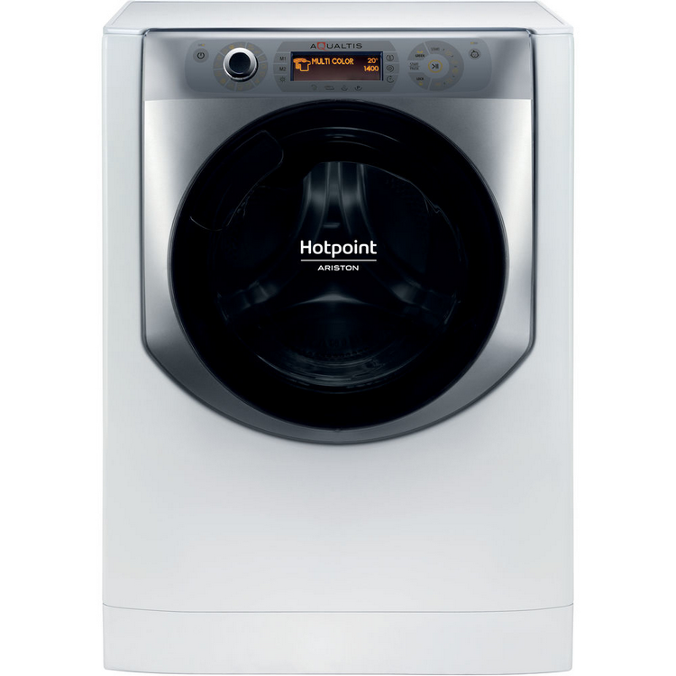 Lavadora secadora - Hotpoint AQD1172D 697J UE/AN, 11kg lavado, 7kg secado, 1551rpm, Steam, Inverter, Blanco