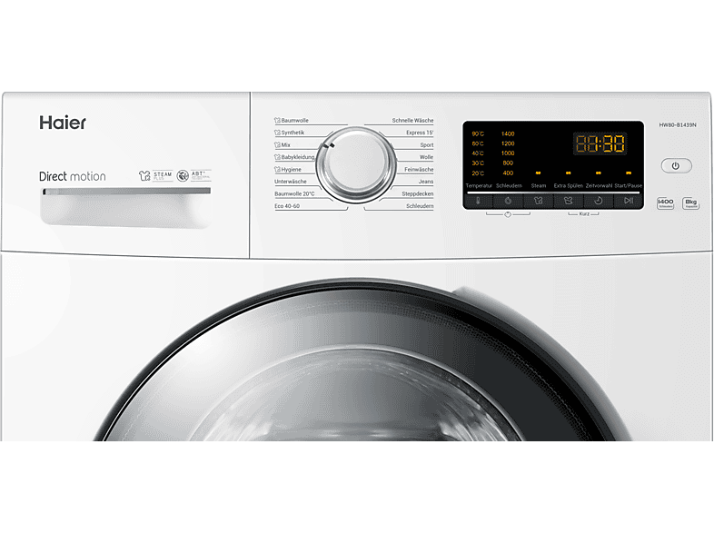 HAIER HW80-BP1439N Waschmaschine für nur 328,90€ inkl. Versand statt 378,90€