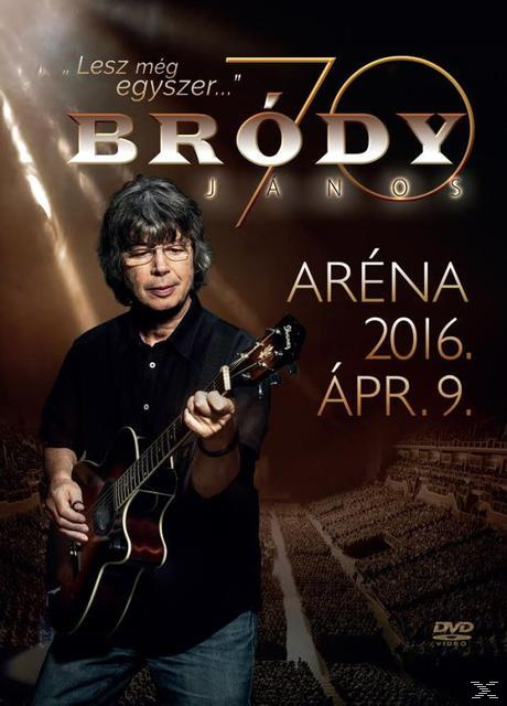 Brody János koncert DVD borítója. Ő gitárral. Szöveg: 'ARÉNA' és '2016'.