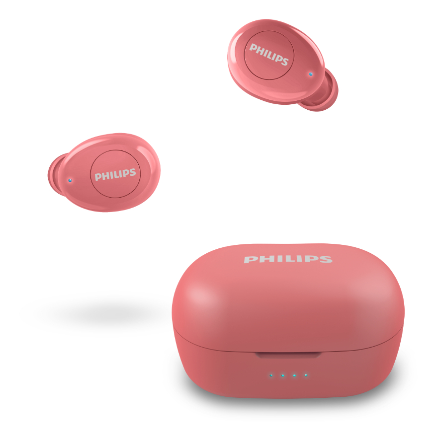 PHILIPS TAT2205WT/00, In-ear Kopfhörer Bluetooth Rot