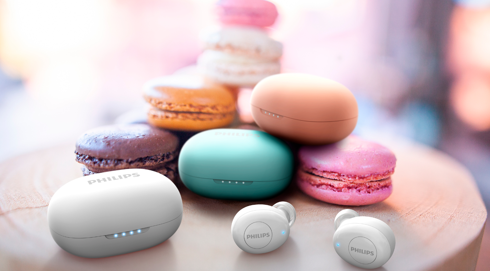 PHILIPS TAT2205WT/00, In-ear Kopfhörer Bluetooth Rot