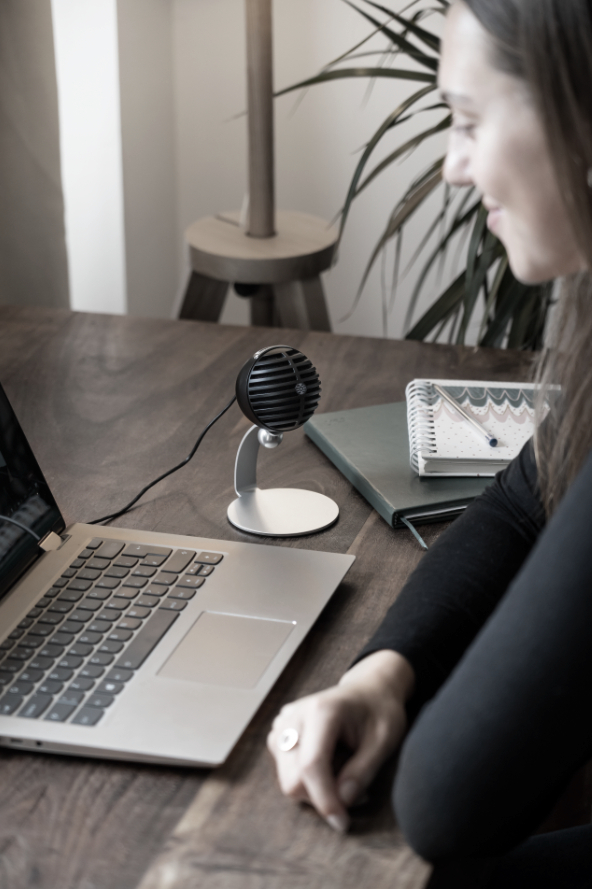 SHURE MV5C-USB Digitales Kondensator Mikrofon Schwarz/Grau