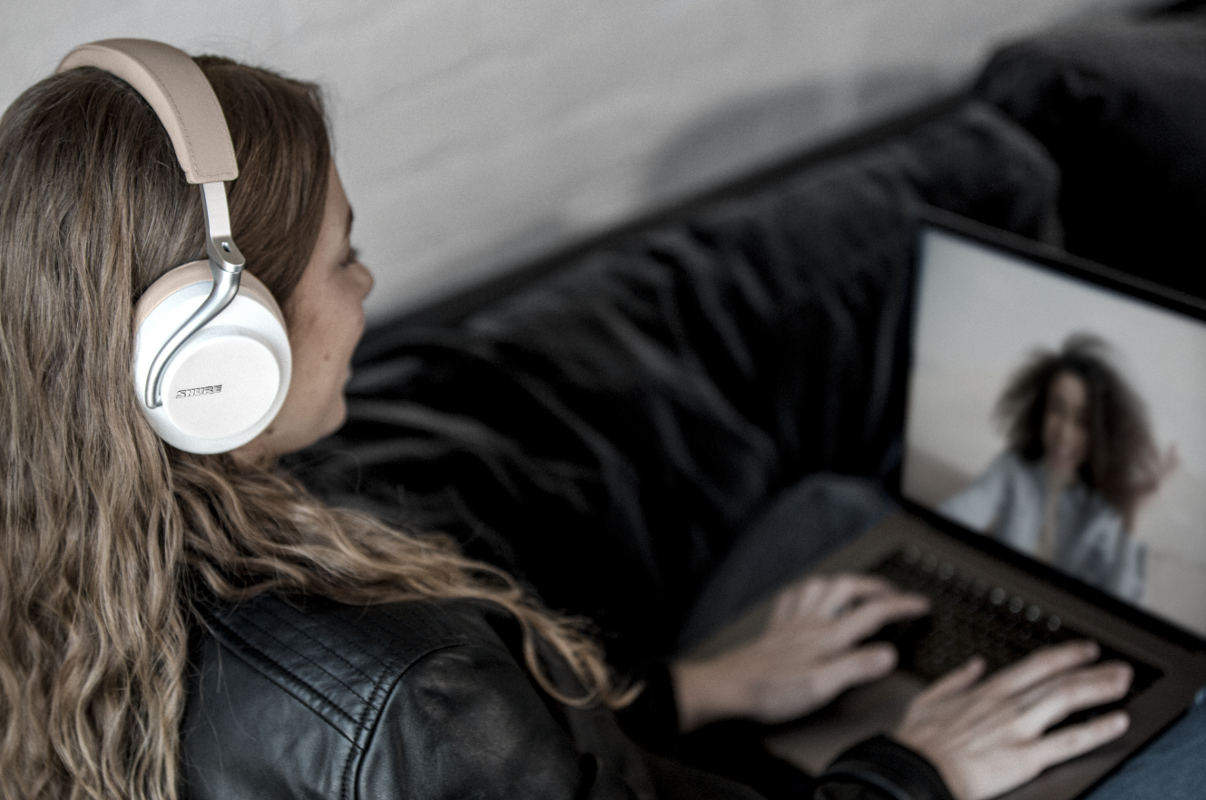 SHURE AONIC 50, Over-ear Kopfhörer Bluetooth Weiß