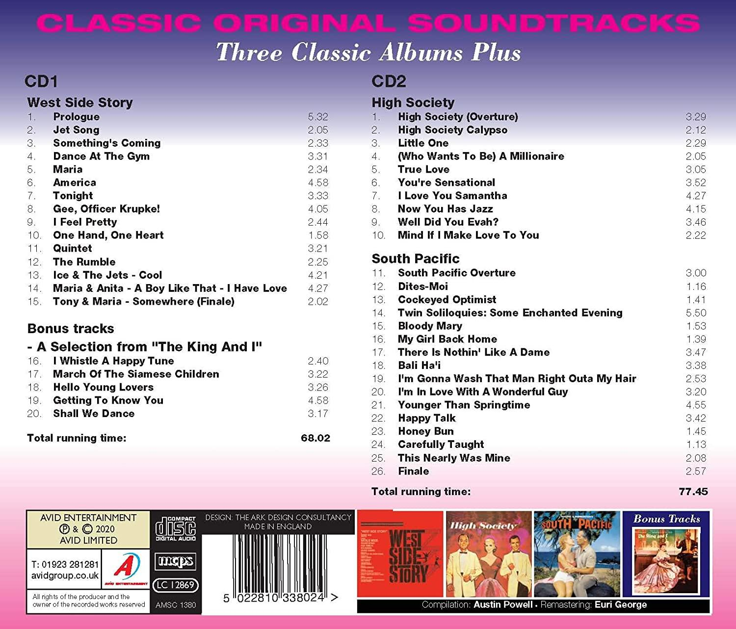 VARIOUS - CLASSIC ORIGINAL SOUNDTRACKS  - (CD)