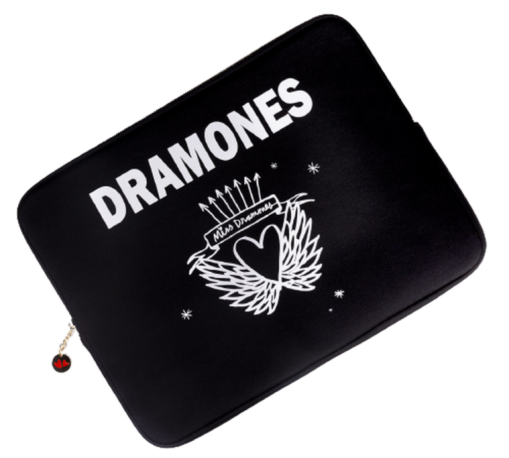 Funda Para Lucia be miss dramones 156 tela negro de hasta 16 color con diseño acolchada y reforzada